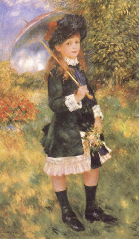 Pierre-Auguste Renoir Young Girl with a Parasol France oil painting art